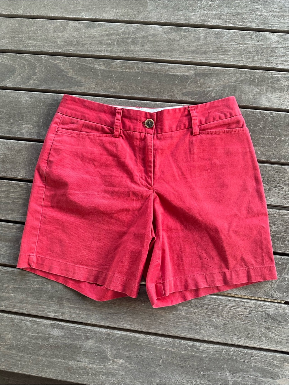 Lands' End Women's Salmon Color Cotton Bermuda Shorts